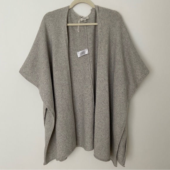 Aritzia Babaton Wool Cashmere Wrap Shawl Cardigan grey size XS - Picture 7 of 10